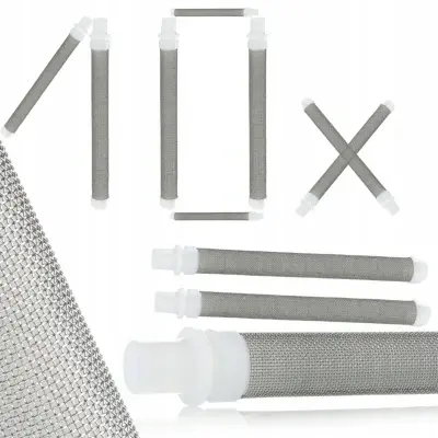 ROSFIX 10X PRSTNI FILTER BELE BARVE Z 60 MREŽNIMI OČESI ZA LAKIRNO ENOTO