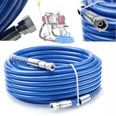 Rosfix Cev za Barvni Agregat TPU 30 m – 228 bar, 1/4'''' Priključek, Modra, Protiobrabna, Vrtljiva Spojka