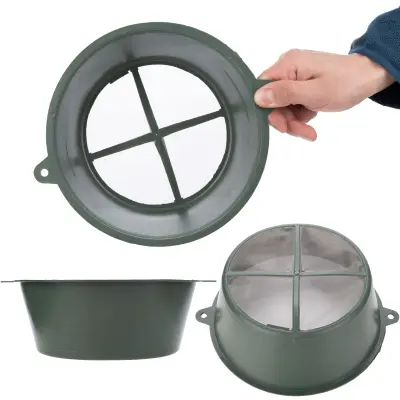 Rosfix Sitko za Barvo – Večkratna Uporaba, 150×85×65 mm, Nikljana Površina, Odporno na Korozijo