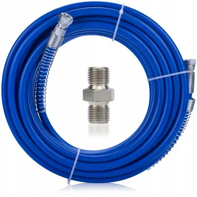 KOMPLET CEVI ZA BARVANJE TPU 15 M MODRE BARVE + CEVNA SPOJKA GZ 1/4" DO GZ 1/4"