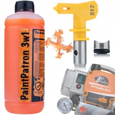 ROSFIX TEKOČINA ZA VZDRŽEVANJE IN ČIŠČENJE ZA ROSFIX PAINTPATRON 3V1 1L + ROSFIX ULTRA RAZPRŠILNA ŠOBA ZA BARVANJE MODEL 517