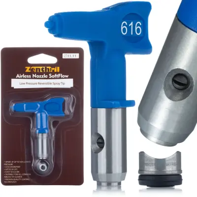 Zenthril SoftFlow 616 Brizgalna Glava – 30 cm Širina, Nizkotlačna, 80–140 bar | Za Emulzije in Akrile
