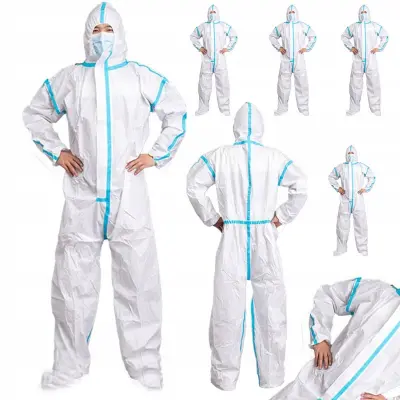 5X ZA ENKRATNO UPORABO ZAŠČITNO SLIKARSKO OBLEKO 185CM MIKROPOROZNO MEMBRANO