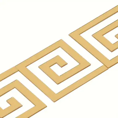 Elegantne 3D stenske nalepke z ogledalom (10 kosov) | GLOROB Zlato