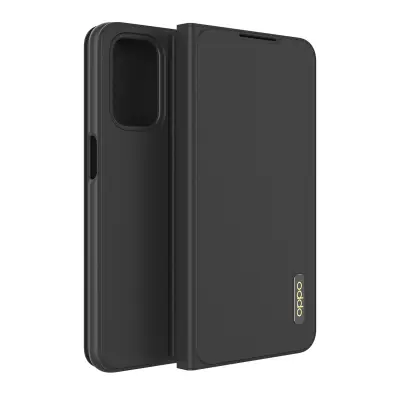 Oppo, Ohišje za Oppo A54 5G / A74 5G Folio Flip Cover Model z držalom za kartice, ?rna