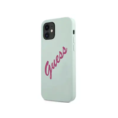 Guess, Ohišje za Apple iPhone 12 Mini Collection Vintage Silikon v TPU, Modra