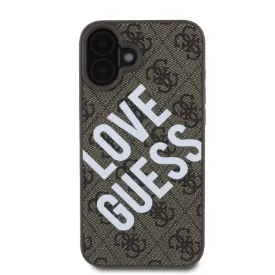 Guess, Zaš?itni ovitek za iPhone 16 MagSafe Model 4G, Rjava