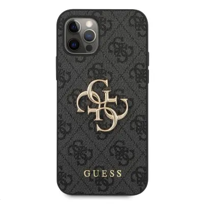 Guess, Zaš?itni ovitek za iPhone 12 Pro Max Model 4G, Siva