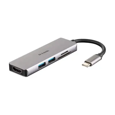 D-LINK Hub 5 v 1 USB-C W/ HDMI/SD/microSD kartica - DUB-M530