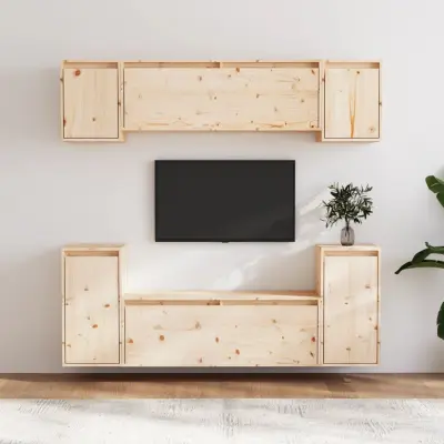 The Living Store TV omarica 6 kosov trdna borovina - TV Omarica