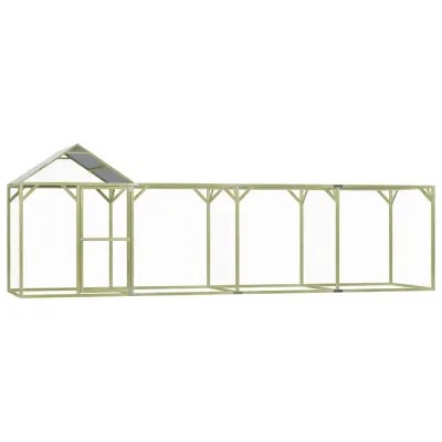 The Living Store Kokošnjak 6x1,5x2 m impregnirana borovina - Kokošnjak