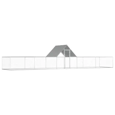 The Living Store Kokošnjak 10x2x2 m pocinkano jeklo - Kokošnjak