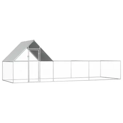 The Living Store Kokošnjak 6x2x2 m pocinkano jeklo - Kokošnjak