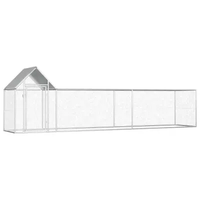 The Living Store Kokošnjak 5x1x1,5 m pocinkano jeklo - Kokošnjak