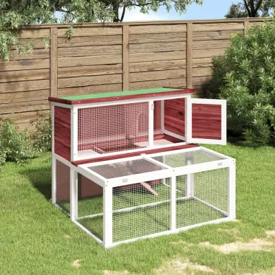 The Living Store Zaj?nik mocha 102x90x84,5 cm trdna borovina - Zaj?nik