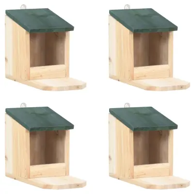 The Living Store Hišice za veverice 4 kosi les jelke - Hišica Za Veverice
