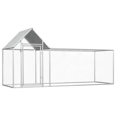 The Living Store Kokošnjak 3x1x1,5 m pocinkano jeklo - Kokošnjak