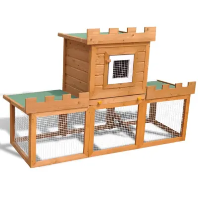 The Living Store Zunanji velik zaj?nik / kletka za male živali enojna hišica - Zaj?nik