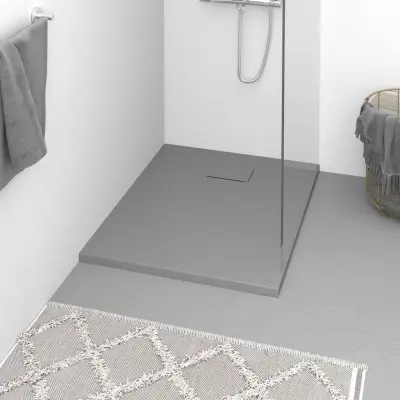 The Living Store Kad za tuš SMC siva 90x70 cm - Kad Za Tuš