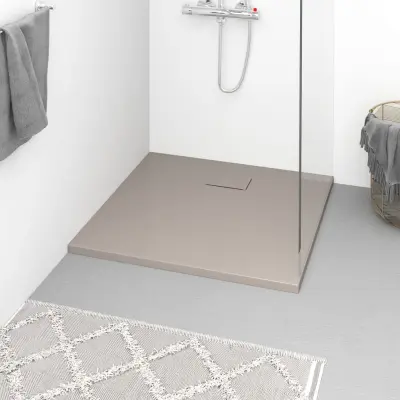The Living Store Kad za tuš SMC rjava 90x80 cm - Kad Za Tuš