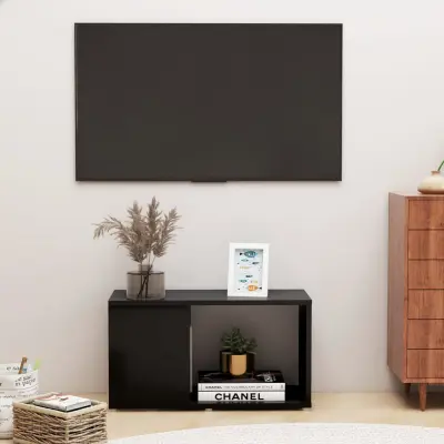 The Living Store TV omarica ?rna 60x24x32 cm iverna ploš?a - TV Omarica