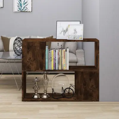 The Living Store Knjižna omara/pregrada dimljeni hrast 80x24x63 cm - Knjižna Omara