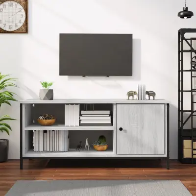 The Living Store TV omarica siva sonoma 100x40x45 cm inženirski les - TV Omarica