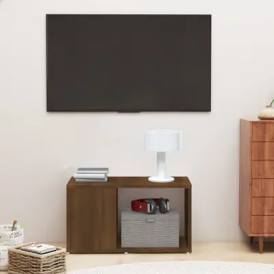 The Living Store TV omarica rjav hrast 60x24x32 cm inženirski les - TV Omarica