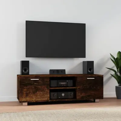 The Living Store TV omarica dimljeni hrast 120x40,5x35 cm inženirski les - TV Omarica