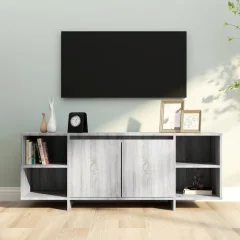 The Living Store TV omarica siva sonoma 130x35x50 cm iverna ploš?a - TV Omarica
