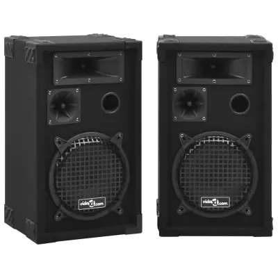 The Living Store Profesionalni pasivni odrski zvo?niki 2 kosa 800 W ?rne barve - Pasivni Hifi Odrski Zvo?nik