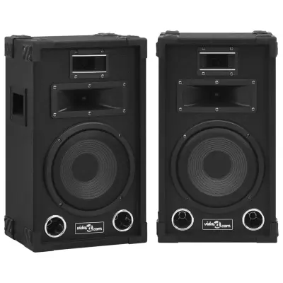 The Living Store Profesionalni pasivni odrski zvo?niki 2 kosa 800 W ?rne barve - Pasivni Hifi Odrski Zvo?nik
