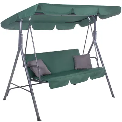 Hollywood gugalnica s streho, vrtno gugalnico za 3 osebe