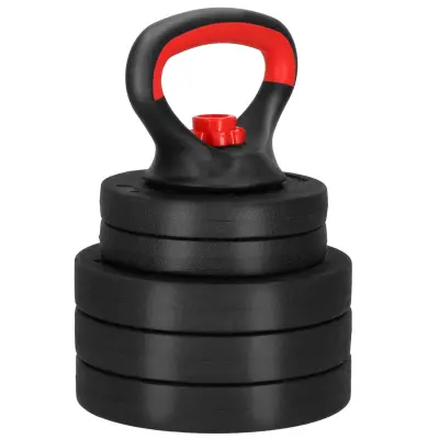 Nastavljivi kettlebell 10 kg z bitumenskimi diski