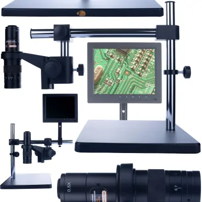 Rosfix Earth Pro MCEP-0.5X-PZRR Mikroskop – 7–45x Zoom, C-Mount, 100–150 mm Delovna Razdalja | 360° Glava