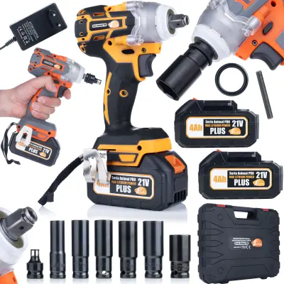 Rosfix Orange Doberman OD21V Akumulatorski Udarni Ključ – 350 Nm, 2x 4Ah, 1/2'''', 21V | Brezkrtačni Motor