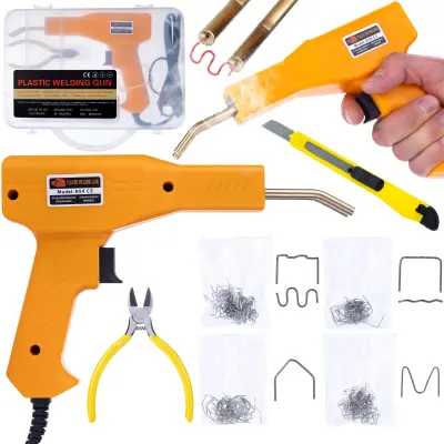 Rosfix Set Zvarjevalnik Plastike v Kovčku – 230 V, 50 W, 750 °C, 200 Sponk | 225×153 mm, LED, 0–15 A