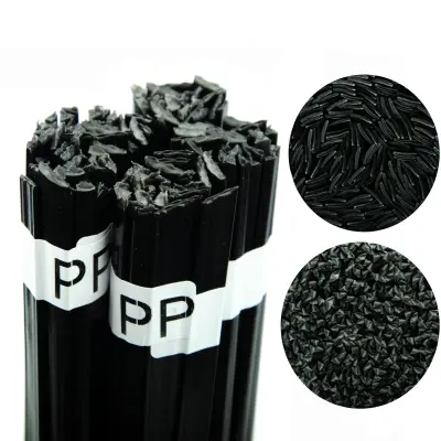 Rosfix Spojina za Varjenje Plastike PP – Črna, 100 g | 42 cm Žica, 260–330 °C, Mešana Oblika