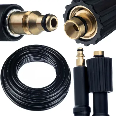 Rosfix Nadomestni Del za Visokotlačni Čistilnik Stihl/Nilfisk/Gerni – Cev 5 m, 200 Bar, Click Connect, PVC