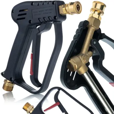 Rosfix Pištola za Visokotlačni Čistilnik – 5000 PSI, M22x1,5, 1/4'''' Snel Spojka, 300°C, 25 l/min | Za Kärcher, Kränzle