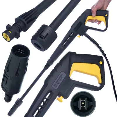 Rosfix Nadomestni Del za Visokotlačni Čistilnik Kärcher K2–K7 – Pištola z Lancem in Vario Šobo | 150 bar, 10 l/min, 60°C, Click Connect