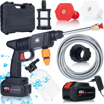 Rosfix Black Whale BW21V Tlačni Čistilec – Brezžični, 30 BAR, 5 l/min, 1000 W, 2x Baterija | Serija Animal PRO