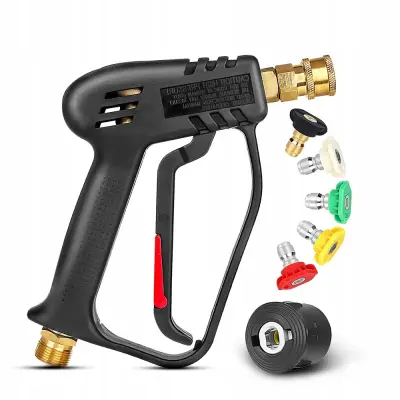 Rosfix Set Pištola za Visokotlačni Čistilnik – 5000PSI, M22, 1/4'''', 300°C | Nadomestni del za Kärcher K2–K7