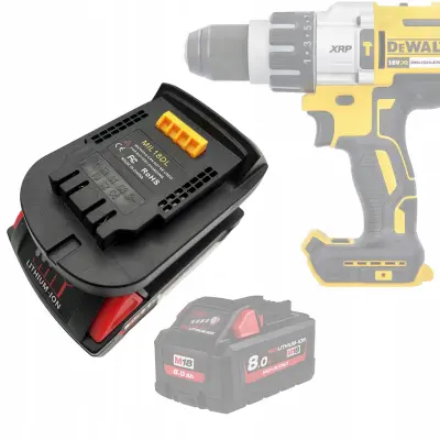 ADAPTER / PRETVORNIK BATERIJE MILWAUKEE 18V V BATERIJO DEWALT 18V (MIL18DL)