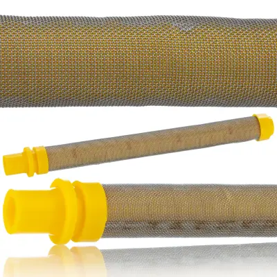 Rosfix Filter Palčni 100 Mesh Rumen – Za Agregat za Barvanje | 100 mm x 10,8 mm, Kovina in Plastika