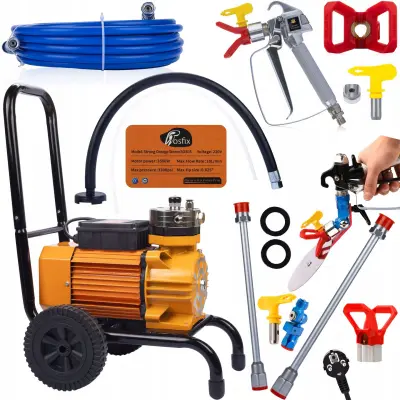Rosfix Agregat malarski Rosfix Strong Blue Storm SBS03 3500W 22MPA 18L/min Odcinarka kolorov do agregatu malarskega +dysza in osłona + Lanca 50CM