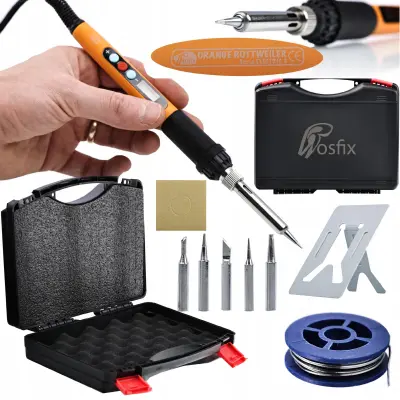 ROSFIX ELECTRIC S 12V1 PREMIUM EDITION PROFESIONALNI KOMPLET ORODIJ ZA SPAJKANJE S PIŠTOLO ZA SPAJKANJE OR60W PE9