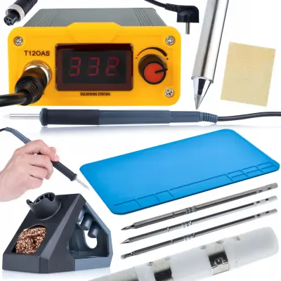 T12 ROSFIX ORANGE AKBASH STANDARDNI KOMPLET ZA SPAJKALNO POSTAJO T12OAS ELECTRIC PRO SERIES + T12-IL T12-B T12-BC4 SPAJKALNI KONICE + SILIKONSKA SPAJK