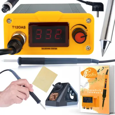 Rosfix T12OAS Spajkalna Postaja – Hitro Gretje, 75W, 200–450°C, OLED, Samodejni Standby | Serija Electric PRO