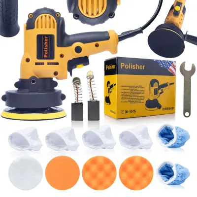 Rosfix Set Polirni Stroj RP700 – 700 W, 600–3700 obr./min, Ø125 mm, 10 Polirnih Blazinic | ABS + Kovina